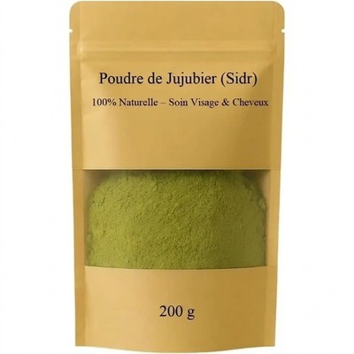 Marokko Apfelwein Pulver 200g - Natürliche Haar- & Gesichtspflege - Jujubier Rein
