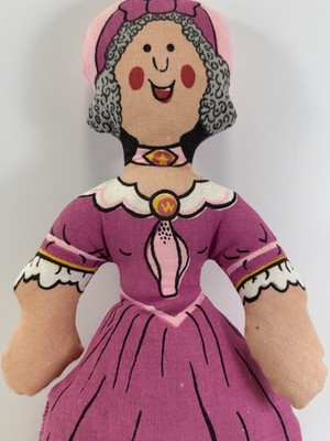 Vintage 1974 Martha Washington Life Ins Cloth Doll By The Gillette Company