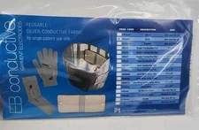 EB Conductive Socks Garment Electrodes Silver Conductive Fabric One Size 
