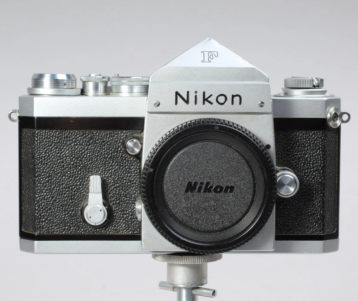 フィルムカメラ Nikon F Eye Level Silver C0042 Nikon F Chrome 35mm SLR Camera w/ 50mm f1.4 Lens, Eye Level Finder [EX