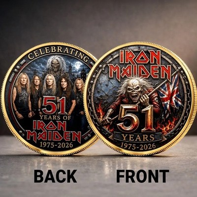 Iron Maiden 51 Years Anniversary Commemorative Coin