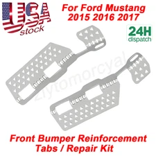 For Mustang 2015-2017 Front Bumper Tabs Reinforcement Mounts Repair Kit Aluminum