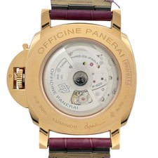 PANERAI LUMINOR Due 42mm PAM01041 Black 18K Pink Gold Mens Automatic #OK293 2