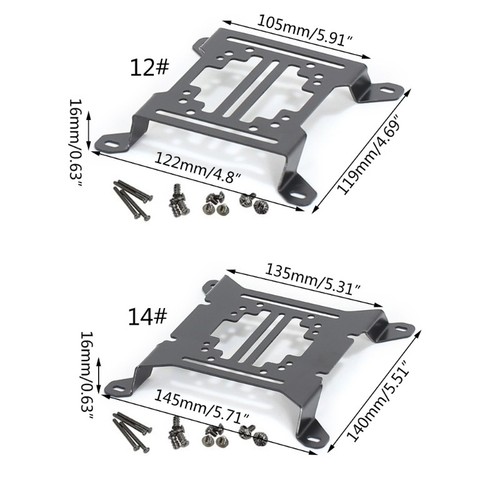 12cm 14cm Water Pump Radiator Support Holder Cooling - Afbeelding 8 van 12