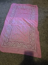 Lot Of 2Paisley Print 100  Cotton Bandanas Scarves 21 X 21 Double side