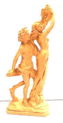 Signed A SANTINI Apollo and Daphne Figurine 7.75'' tall EXCELLENT CONDITION