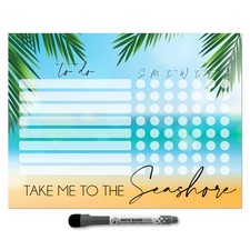 Kid  s Dry Erase Whiteboard Chore Chart  Removable and Restickable Adhesive D...