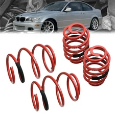 Megan Racing Red Euro-Version Coil Lowering Springs For 99-05 E46 3-Series RWD