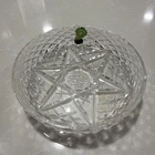 Vintage  Waterford Star Point Bon Bon  5" Crystal Bowl