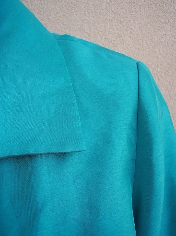 Chico's satin dress jacket coat size 3 XL XMAS HOLIDAY cardigan topper POCKETS - Image 4 of 4