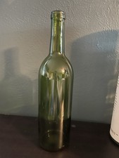 Dark Green 750ml Empty Wine Bottle 12" No Label No Chips Or Cracks