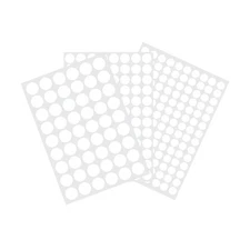 3 Sheets 290 Pcs Screw Hole Cover Stickers, 12 mm/15 mm/21 mm White Screw Cov...