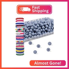 200Pcs 12mm Silicone Beads Bulk for Keychain Making, Round Silicone Focal Beads