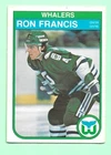 (1) RON FRANCIS 1982-83 O-PEE-CHEE # 123 WHALERS ROOKIE VG CARD (N5940)