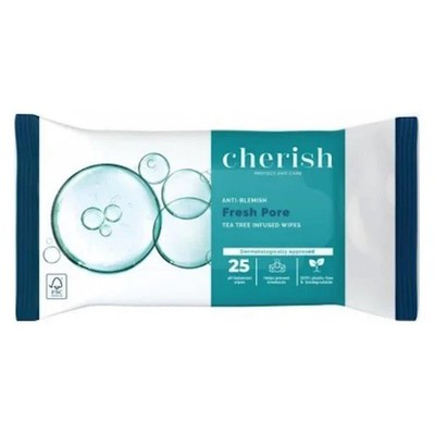 Cherish Anti-Blemish Fresh Pore Gesichtstücher 25 Tücher x 12er Pack