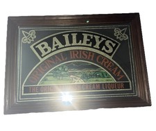 Vintage Mirror Bar Sign Baileys Original Irish Cream Liqueur Original