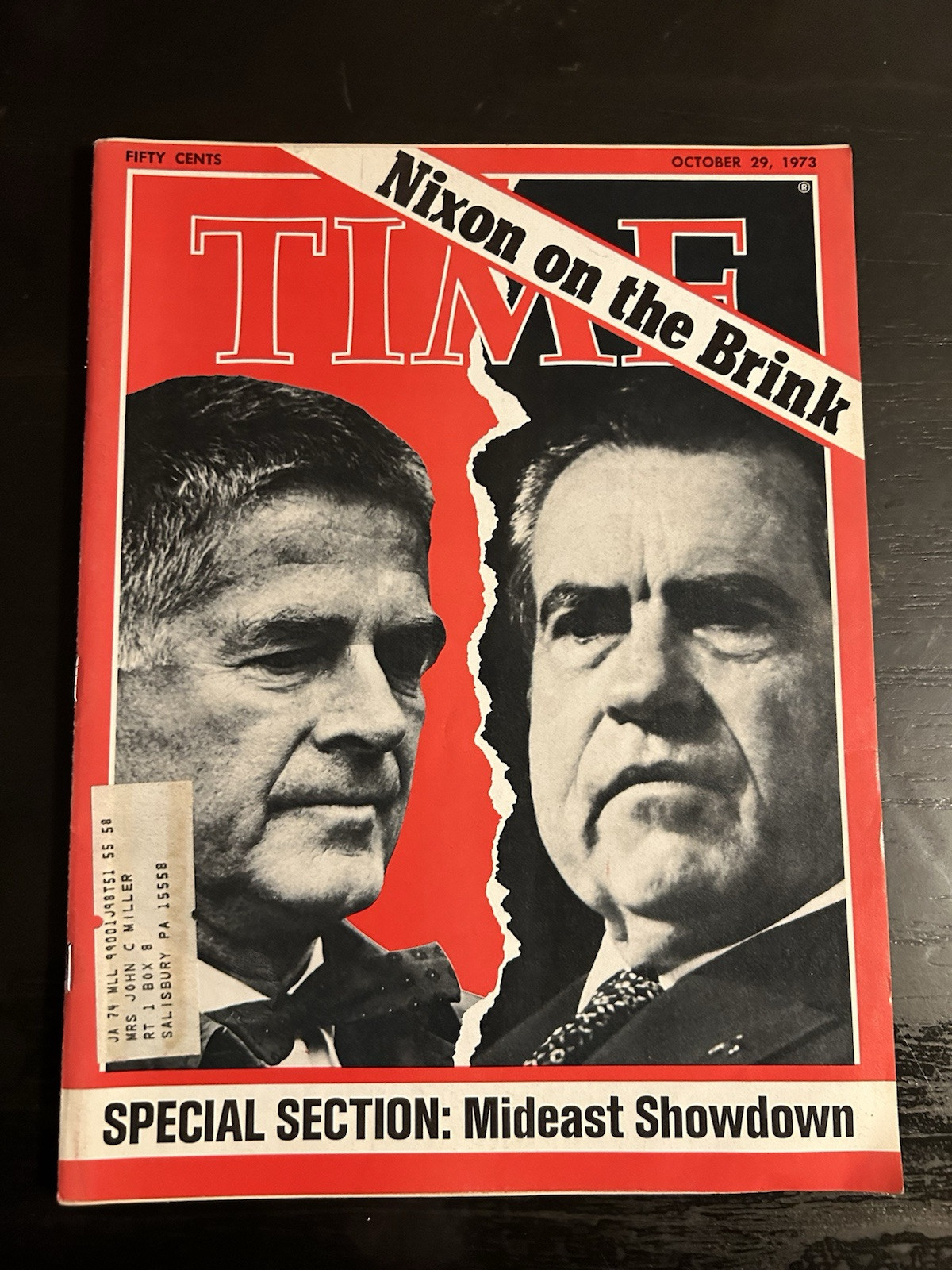 Time Magazine October 29, 1973 Nixon On The Brink