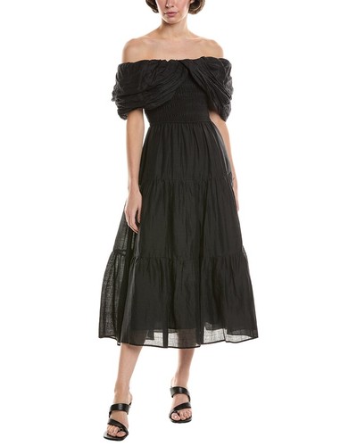 Sea Ny Loren Midi Dress Women's Black Xxs