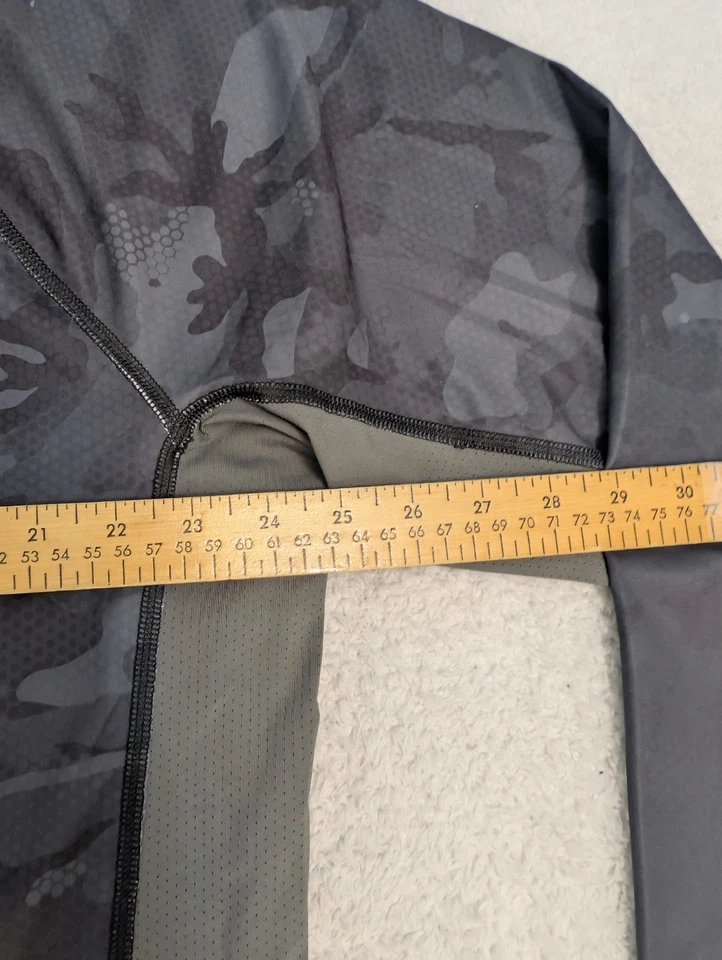 Simms Challenger Solar Tech Jersey Hex Flo Camo Steel UPF 30 Men's XL - Image 4 of 4