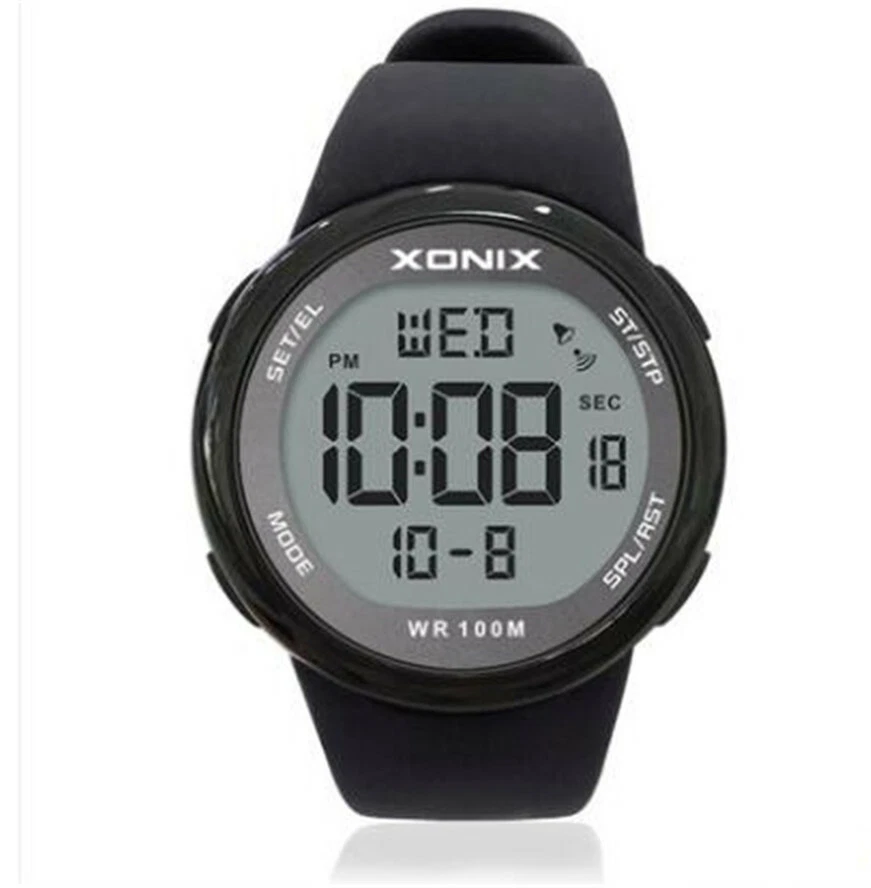 Xonix Hombre Digital Reloj Deportivo WR100M Natación Buzo Niños Exterior Reloj Pulsera Regalo Foto 2 de 4