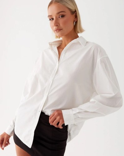 Peppermayo Laurel Long Sleeve Oversized Shirt AU16/US12 BNWT Classic Old Money