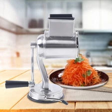 Rotary Cheese Grater Hand Drum Slicer Crank Vegetable Chopper Stainless Steel