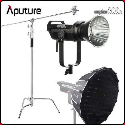Aputure LS 300x 350W LED Video Light 2700-6500K + Light Dome mini III + C Stand