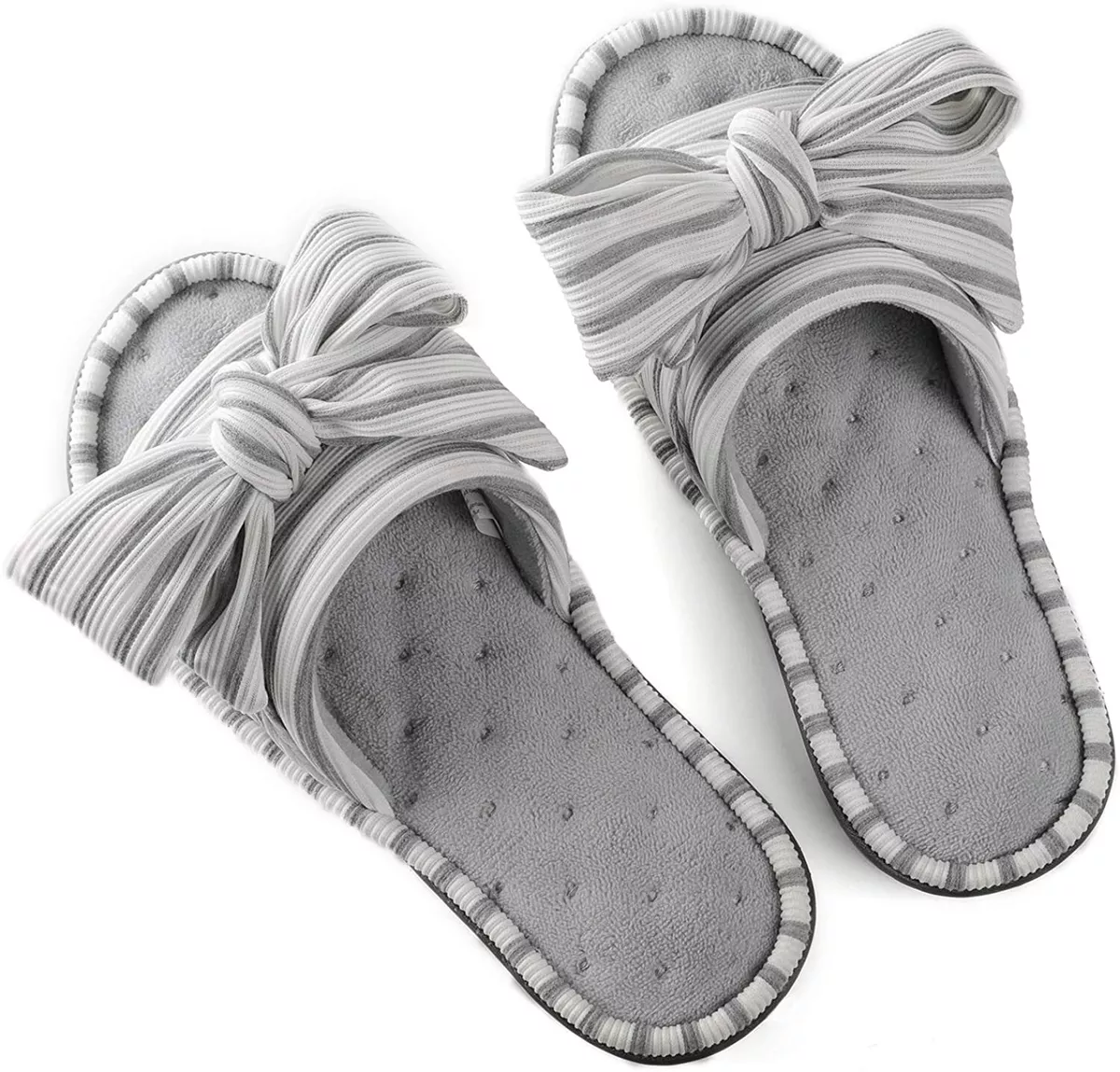 ULTRAIDEAS Women s Memory Foam Open Toe Slide Slippers with