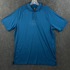Oakley Gravity Pro Polo Shirt Men's Medium Blue Regular Fit Golf Hydrolix