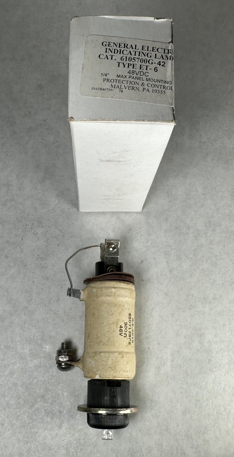 NEW General Electric / GE 6105700G-42 Type ET-6 Indicating Lamp, 48VDC