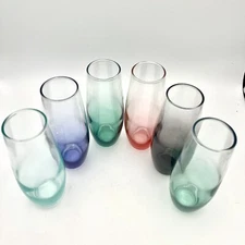 Libby Serendipity Set Of 6 Stemless Champaign Glasses Multi Color