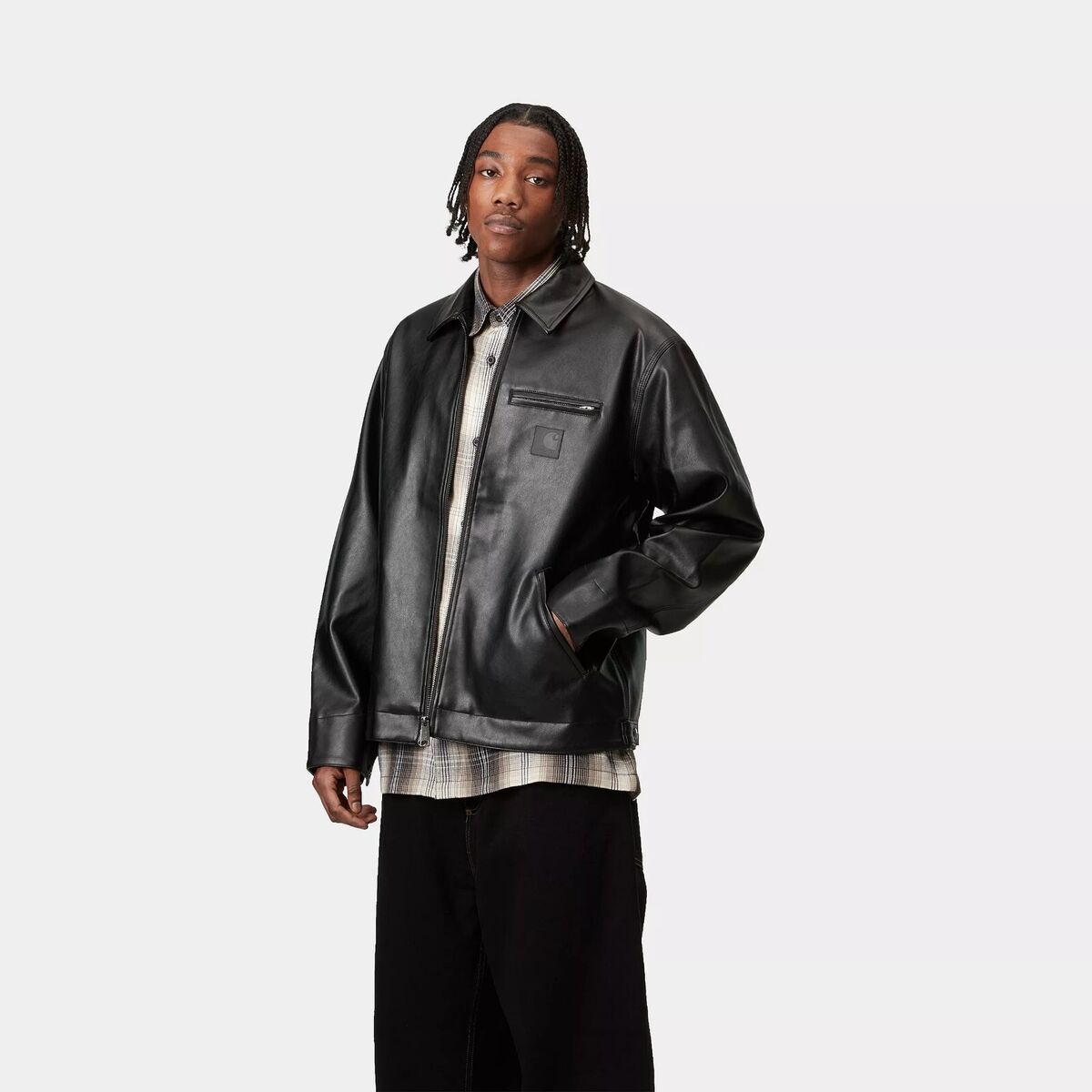 Carhartt WIP Detroit Leather Jacket Black Size XS-XXL | eBay Carhartt WIP Detroit Leather Jacket Black Size XS-XXL | eBay