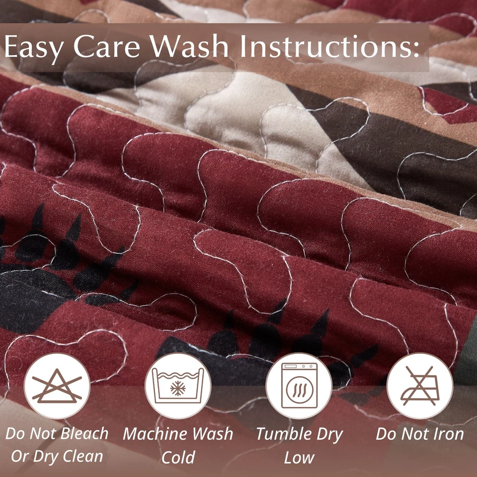 Virah Bella - Wildlife Patch - Lightweight Reversible Quilt Set - Image 3 of 4