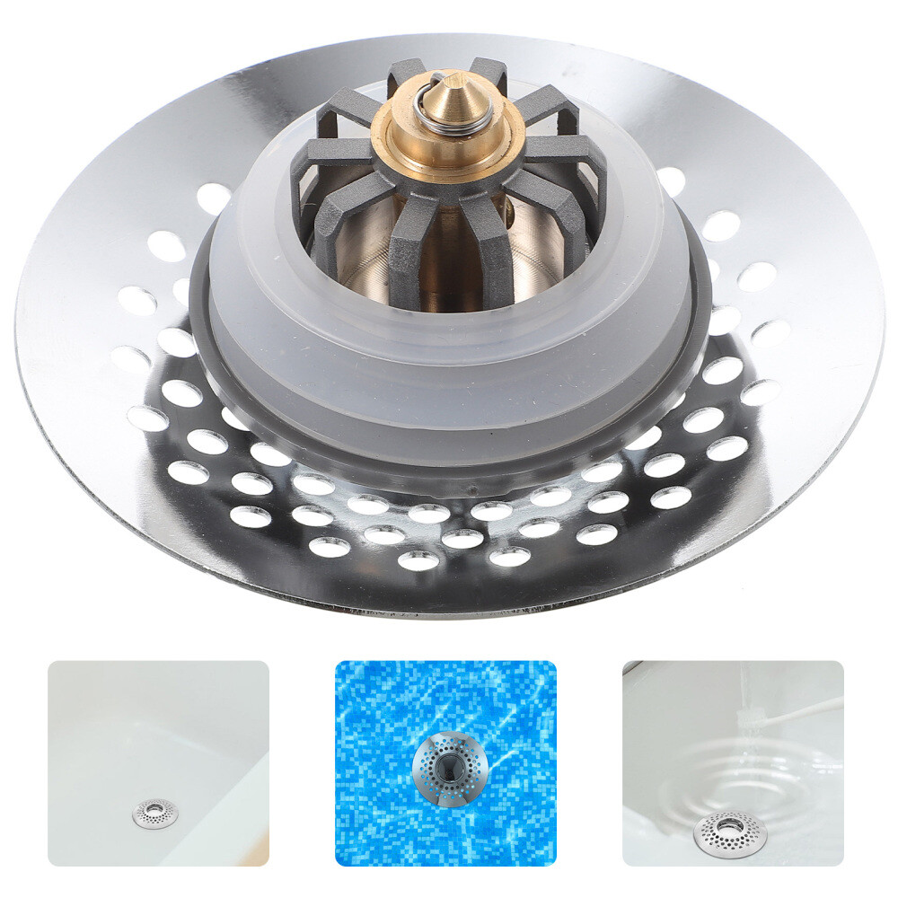 Bathroom Tub Stopper Drain Strainer Silver High Temperature