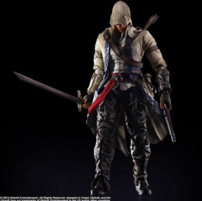 Play Arts Kai Assassin's Creed III Connor PVC Action Figure Gift Statue Toys New