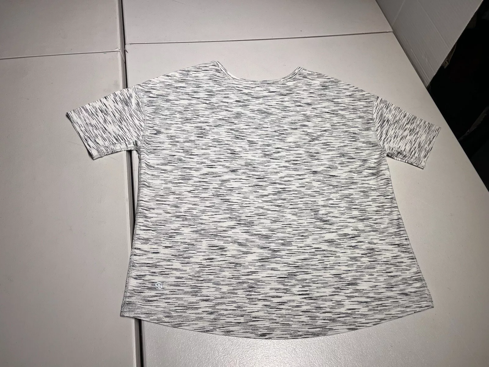 lululemon run it out tiger space dye heathered gym yoga shirt