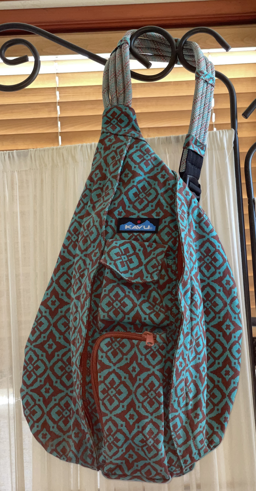 floral mosaic kavu rope bag