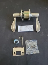 Schlage Door Handle Hall & Closet Set Satin Nickel F10 ACC 619 H6