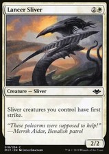 Magic the Gathering MTG Lancer Sliver (18) Modern Horizons   LP