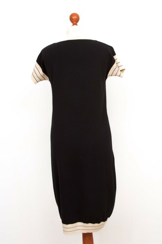 WEEKEND By MAX MARA vestido negro manga corta túnica talla M 7105 - Imagen 5 de 7