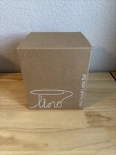 NEW! notNeutral LINO Small Porcelain Latte Cups with Saucers | Set of 2 (White)