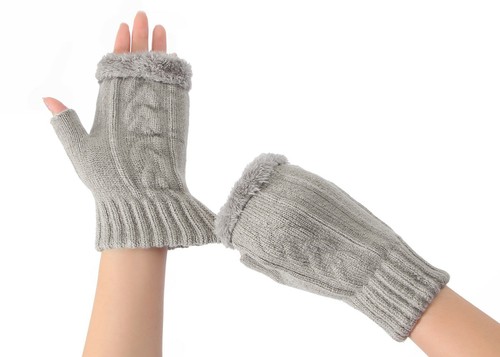 TARRAMARRA® Winter Gloves Fingerless Double-layer Warm Gloves - Picture 12 of 38