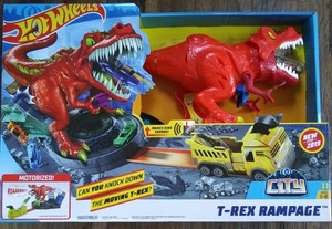 hot wheels city t rex rampage