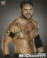 WWE CURTIS AXEL Autographed Michael McGillicutty 8x10 NXT/WWE w/COA