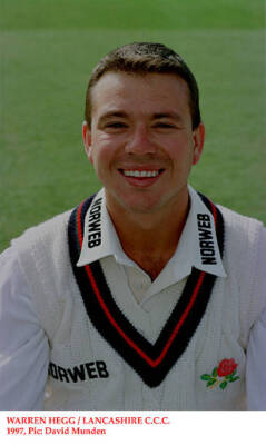 Warren Hegg Lancashire CCC Old Player Cricket Photo 2
