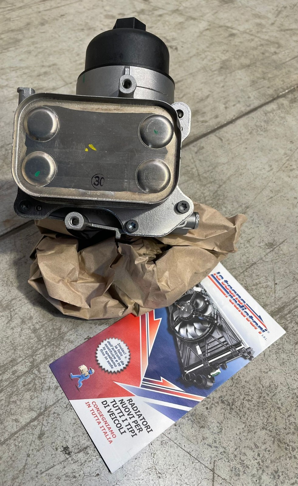 scambiatore olio fiat bravo 1.4 t-jet turbo benzina dal 10- nuovo !