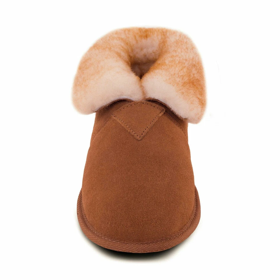 Cloud Nine Sheepskin Men's Sheepskin Soft Sole Bootie Slipper - Image 4 of 4