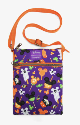 NWT LOUNGEFLY DISNEY MICKEY MINNIE MOUSE HALLOWEEN PASSPORT  display picture 3