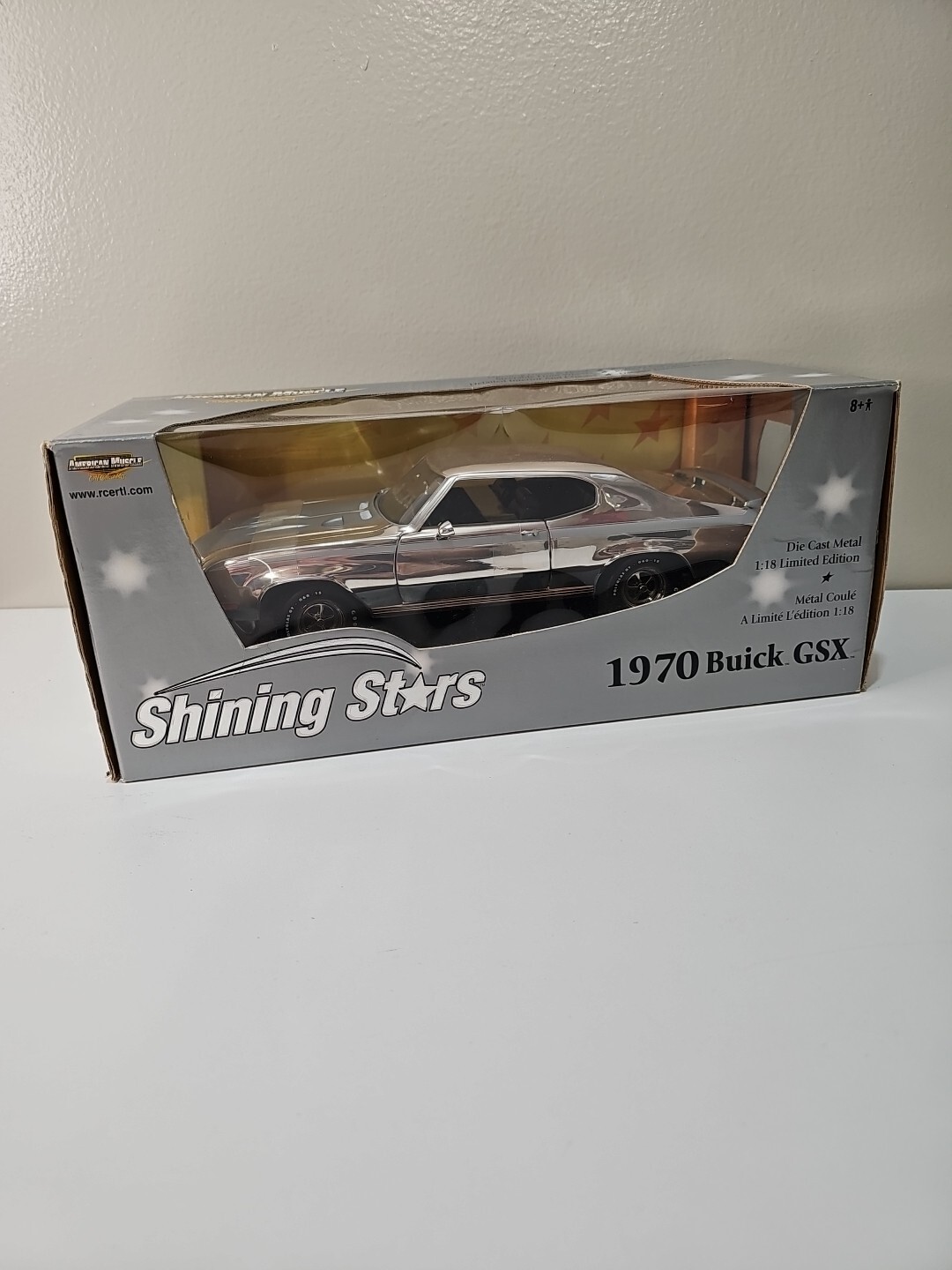 Sunstar 1/18 - Buick GSX 1970 (blanche) - Miniature Neuve, En Boîte