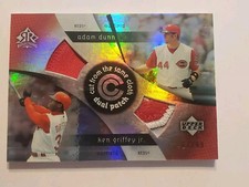 67/99 Ken Griffey Jr/A Dunn 2005 Reflections Cut From The Same Cloth Dual Patch 